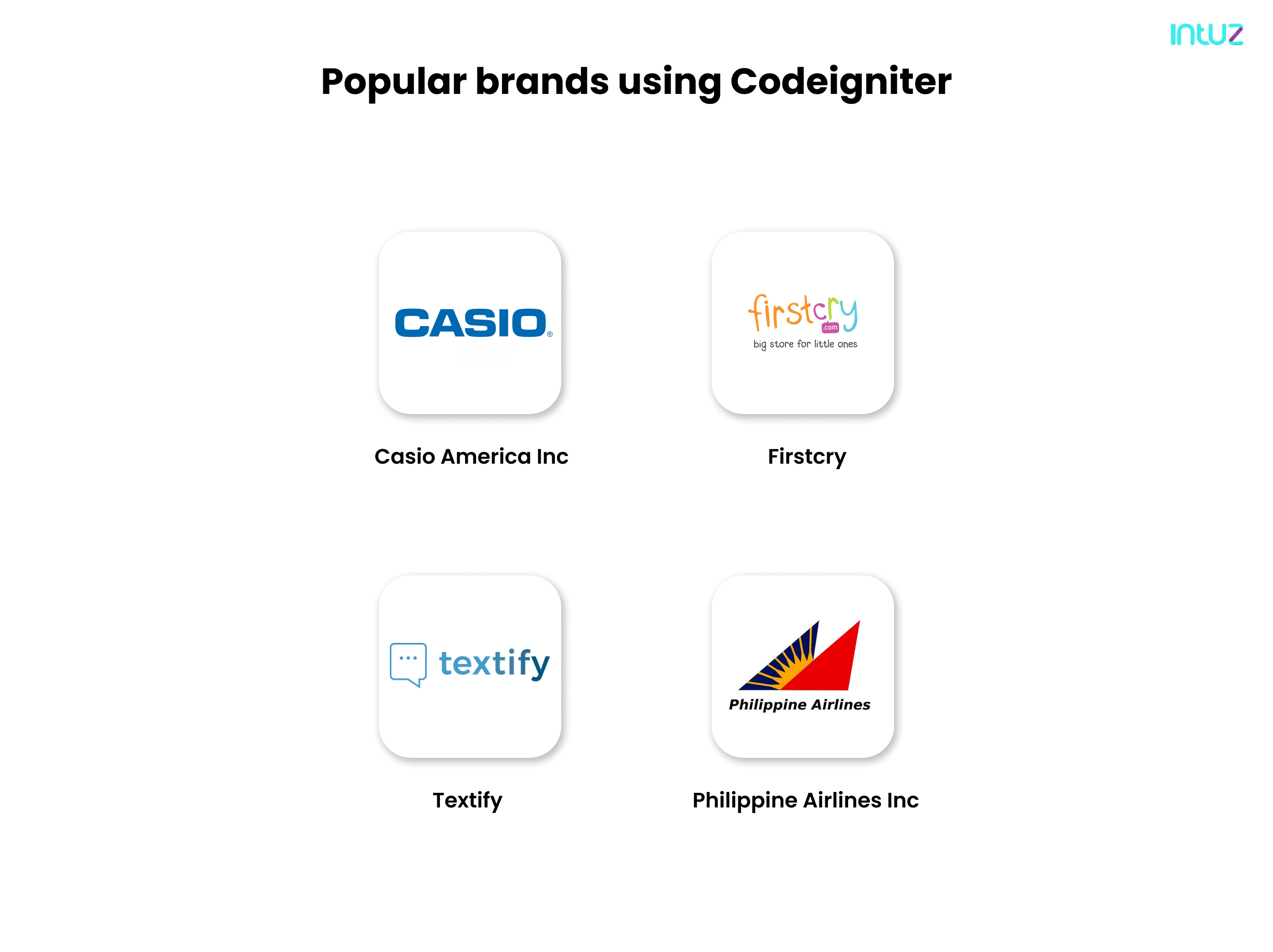 popular brands using Codeigniter framework